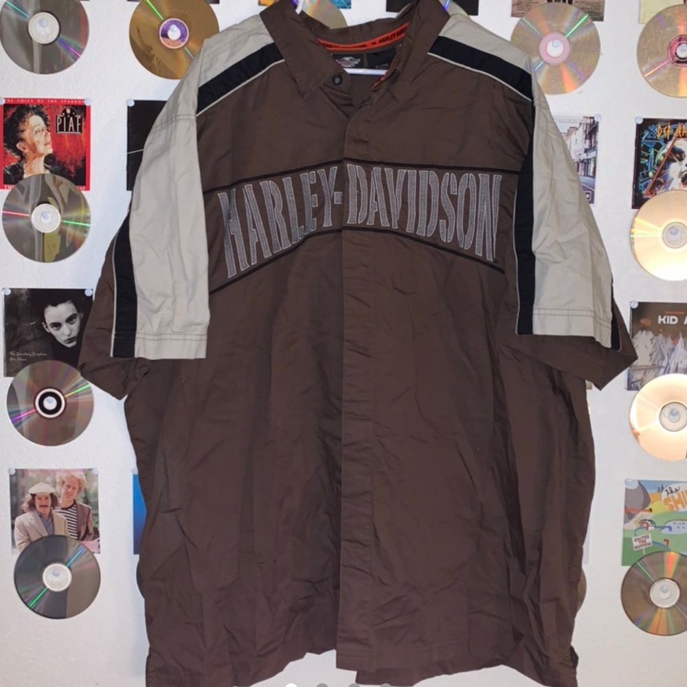 Vintage Harley Davidson button up